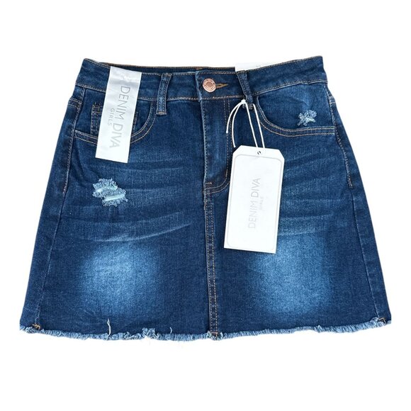 Girl's Denim Diva Denim Skirt, size 12, NWT - Picture 1 of 10